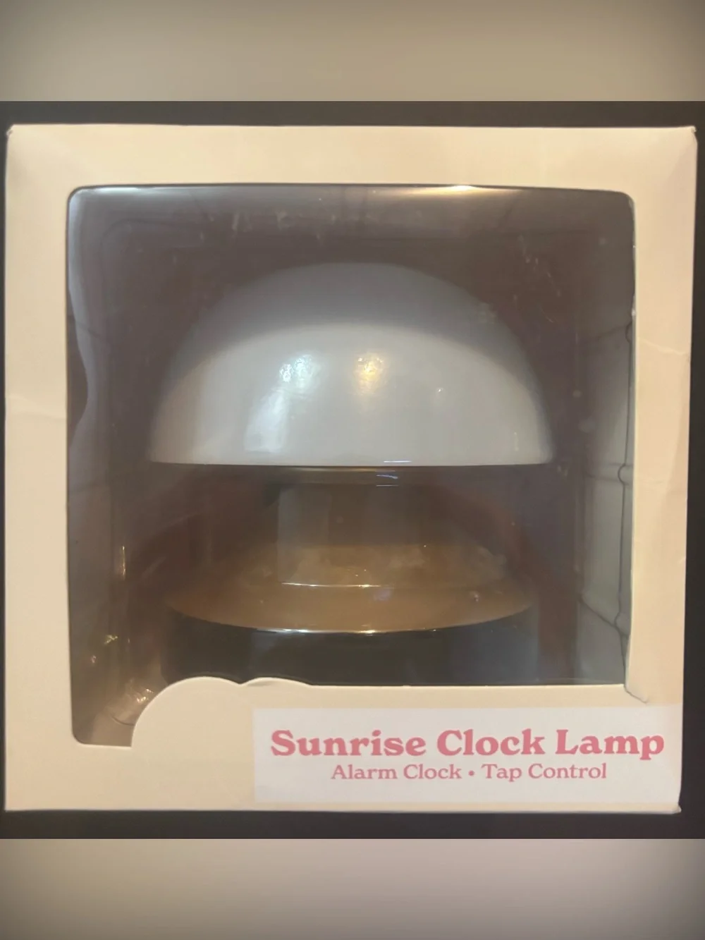 Sunrise Clock Lamp - White Alarm Clock with Tap Control